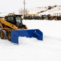 Snow Dozer skid steer attachment